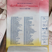 Vintage Aunt Martha's Hot Iron Transfer #3027 