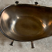 F.B. Rogers Silver Co. Gravy Boat on Rococo Warming Stand, Complete