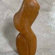 Philippine Hand-Carved Hardwood Female Bust | Modigliani Influence | Manila, 1969