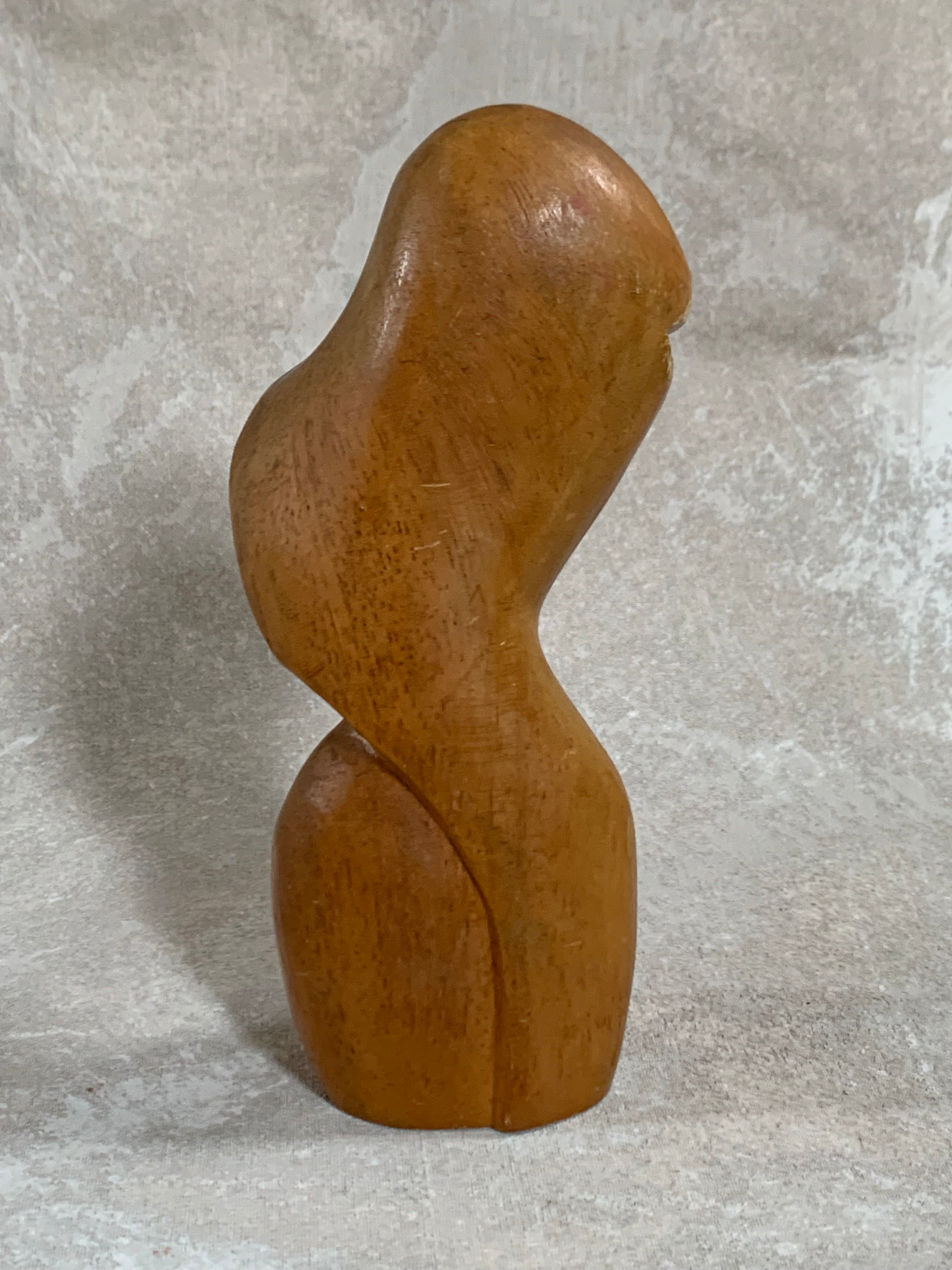 Philippine Hand-Carved Hardwood Female Bust | Modigliani Influence | Manila, 1969