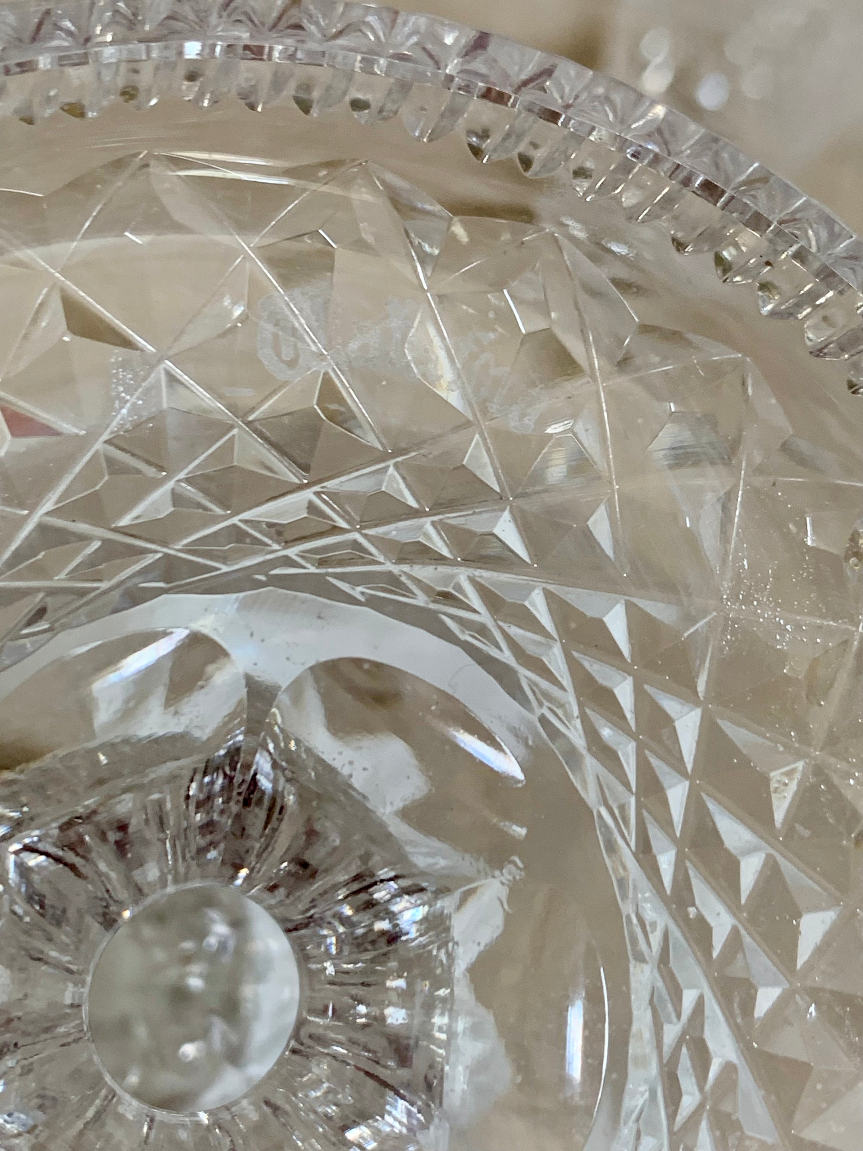 Side profile of Waterford Crystal Alana pattern candlestick — full-lead crystal, 1952+