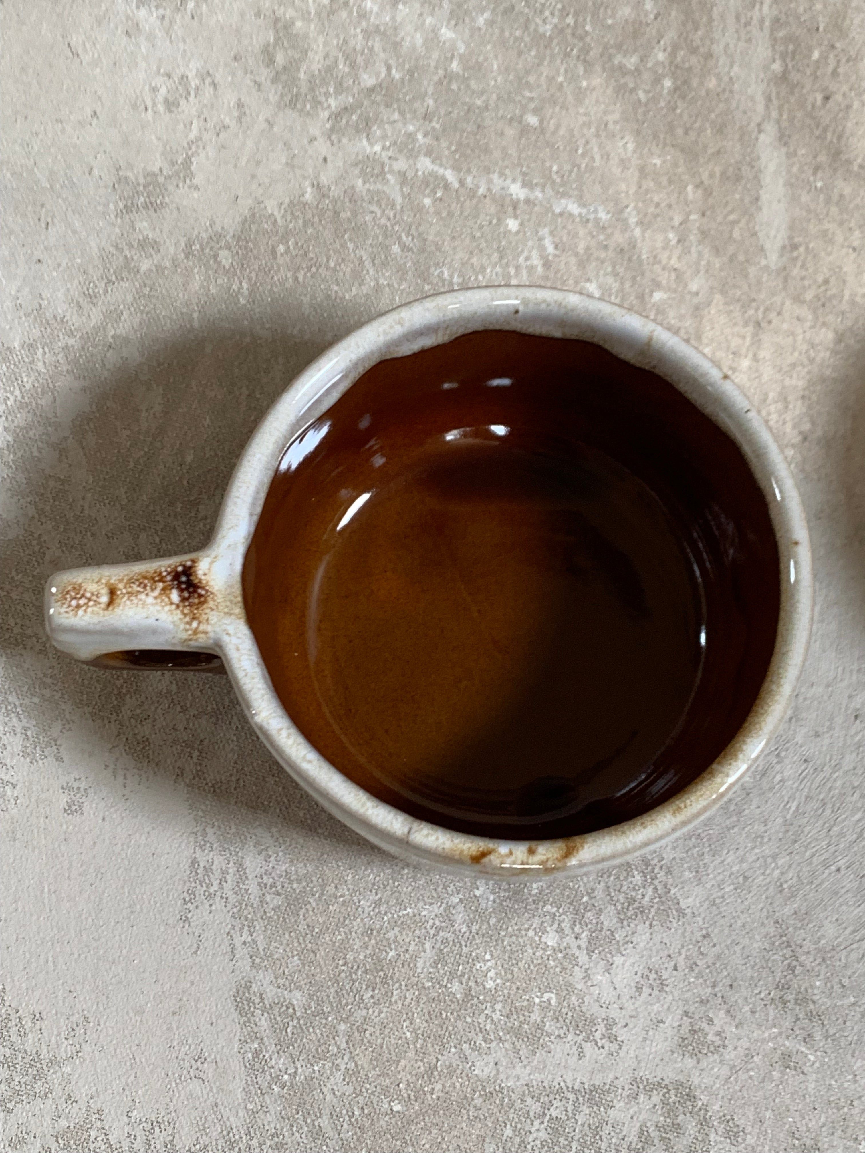 Western Stoneware Co. Mug Set of Two | WS Maple Leaf Mark | Brown Drip Glaze | Loop Handle | Monmouth Illinois | circa 1960s–1970s | Stoneware | Kitchen Decor