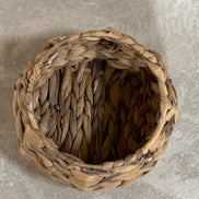 Water Hyacinth Coiled Lidded Basket, Southeast Asian Craft