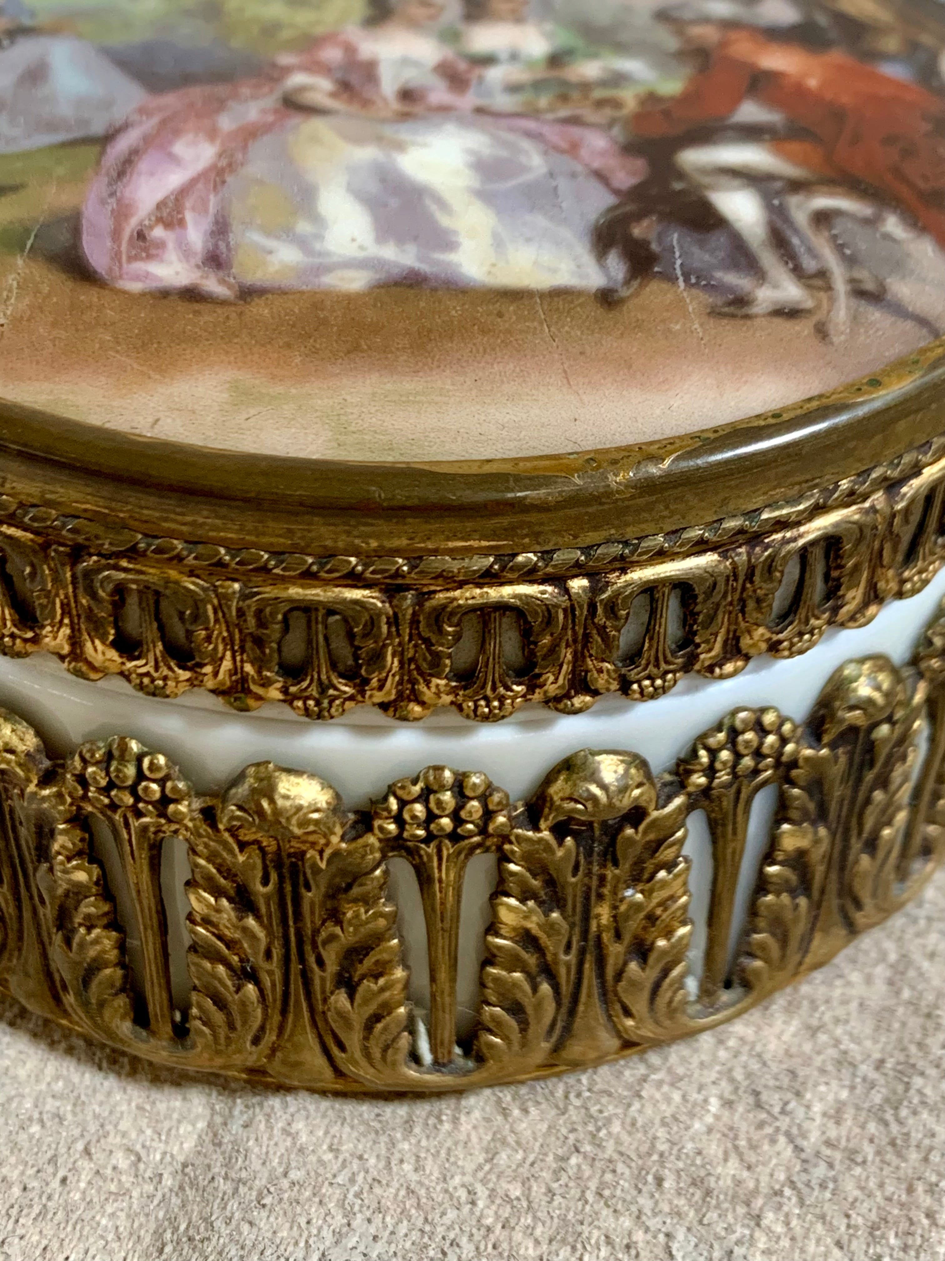 Germany mark and mold number 2399 on base of antique porcelain trinket box — 1891–1914