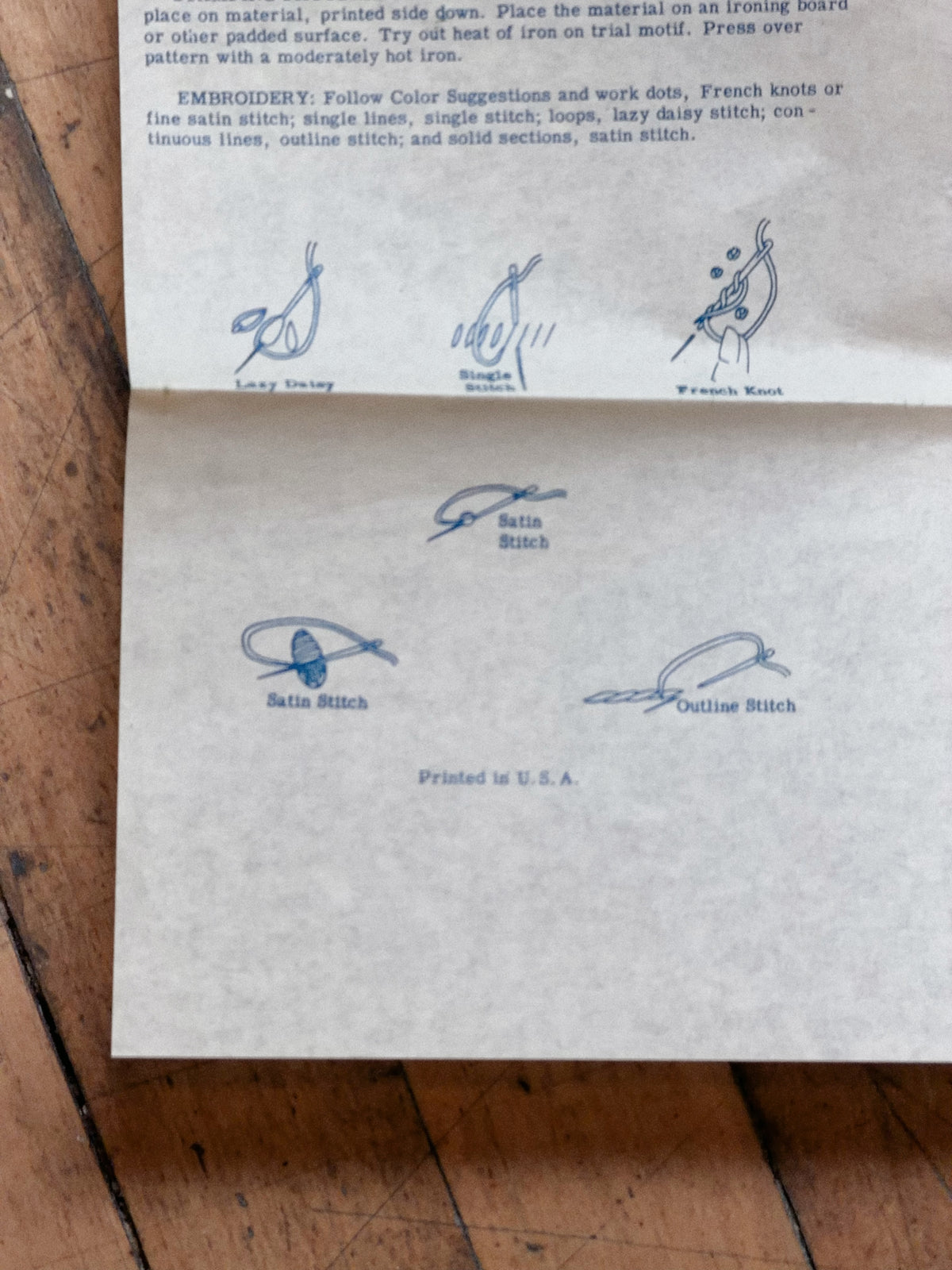 Vintage Hot Iron Transfer Pattern 831 