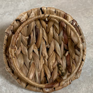 Water Hyacinth Coiled Lidded Basket, Southeast Asian Craft