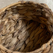 Water Hyacinth Coiled Lidded Basket, Southeast Asian Craft