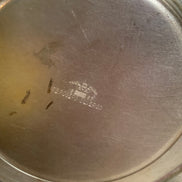F.B. Rogers Silver Co. Gravy Boat on Rococo Warming Stand, Complete