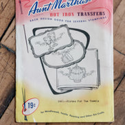Vintage Aunt Martha's Hot Iron Transfer #3661 