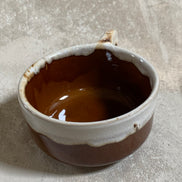 Western Stoneware Co. Mug Set of Two | WS Maple Leaf Mark | Brown Drip Glaze | Loop Handle | Monmouth Illinois | circa 1960s–1970s | Stoneware | Kitchen Decor