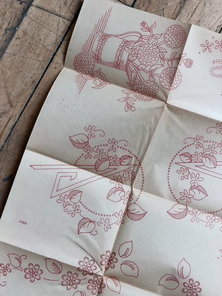 Vintage Aunt Martha's Hot Iron Transfer #3393 "Pillow Slips, Alphabet," His & Hers Monogram Embroidery Pattern