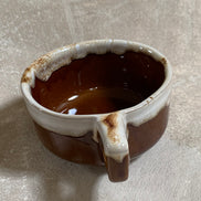 Western Stoneware Co. Mug Set of Two | WS Maple Leaf Mark | Brown Drip Glaze | Loop Handle | Monmouth Illinois | circa 1960s–1970s | Stoneware | Kitchen Decor