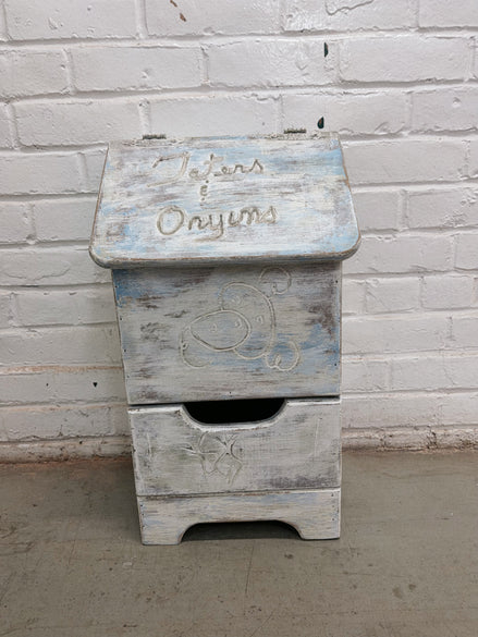 Taters and Onions Wooden Bin