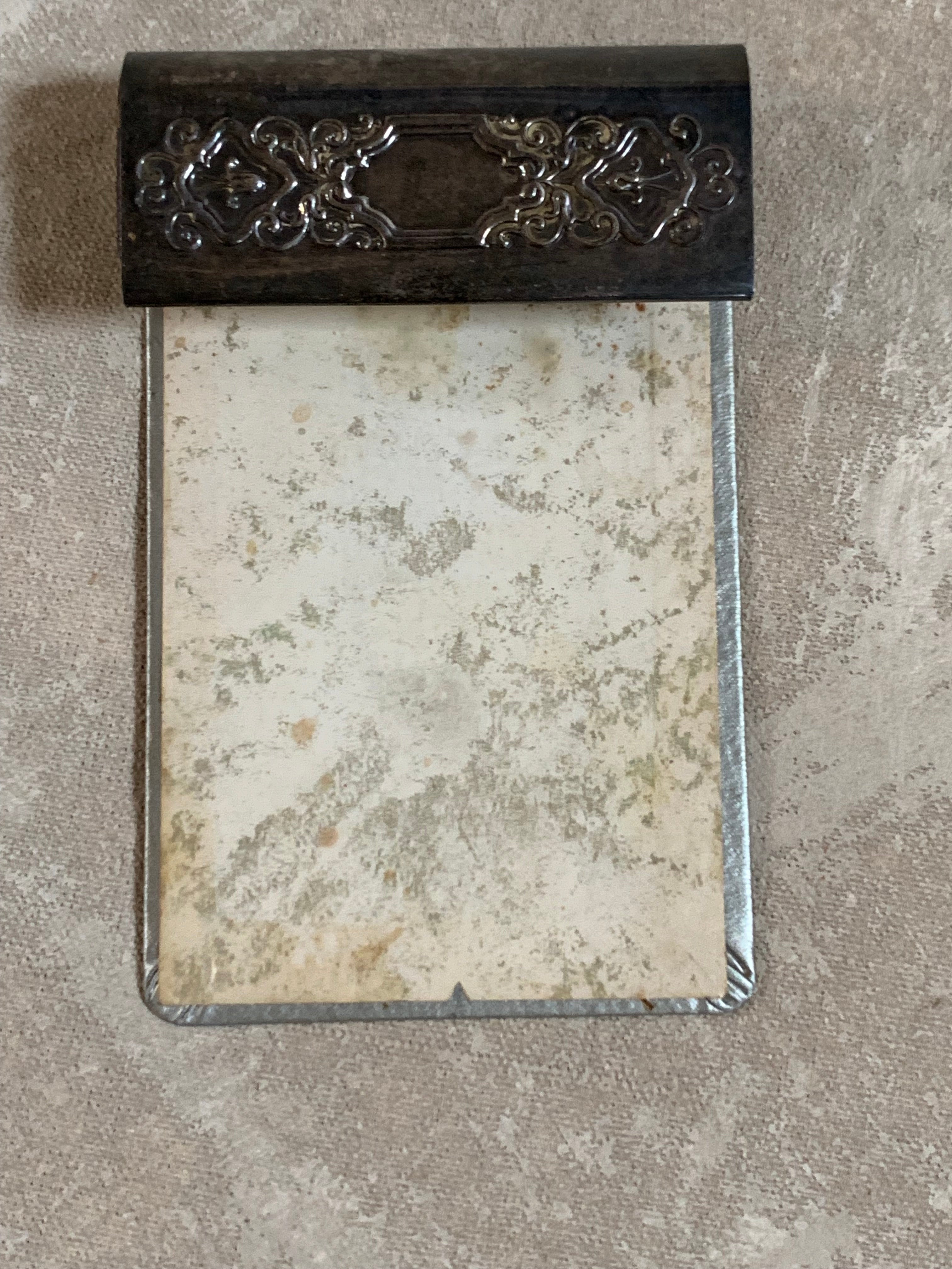 Gorham EP Silver-Plated Memo Notepad Holder, Pattern YC53