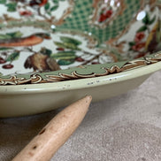 Daher Decorated Ware Bird and Cherry Tin Serving Tray, 1971