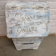 Taters and Onions Wooden Bin