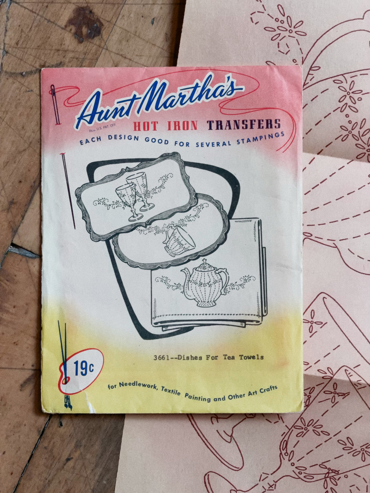 Vintage Aunt Martha's Hot Iron Transfer #3661 