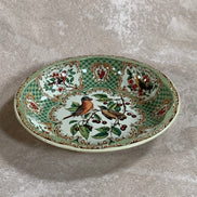 Daher Decorated Ware Bird and Cherry Tin Serving Tray, 1971