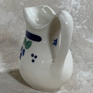 Arabia Finland Pomona Blueberry Creamer | Raija Uosikkinen | Cobalt Band | Scalloped Rim | Finnish Porcelain | Mid-Century Scandinavian | Made in Finland