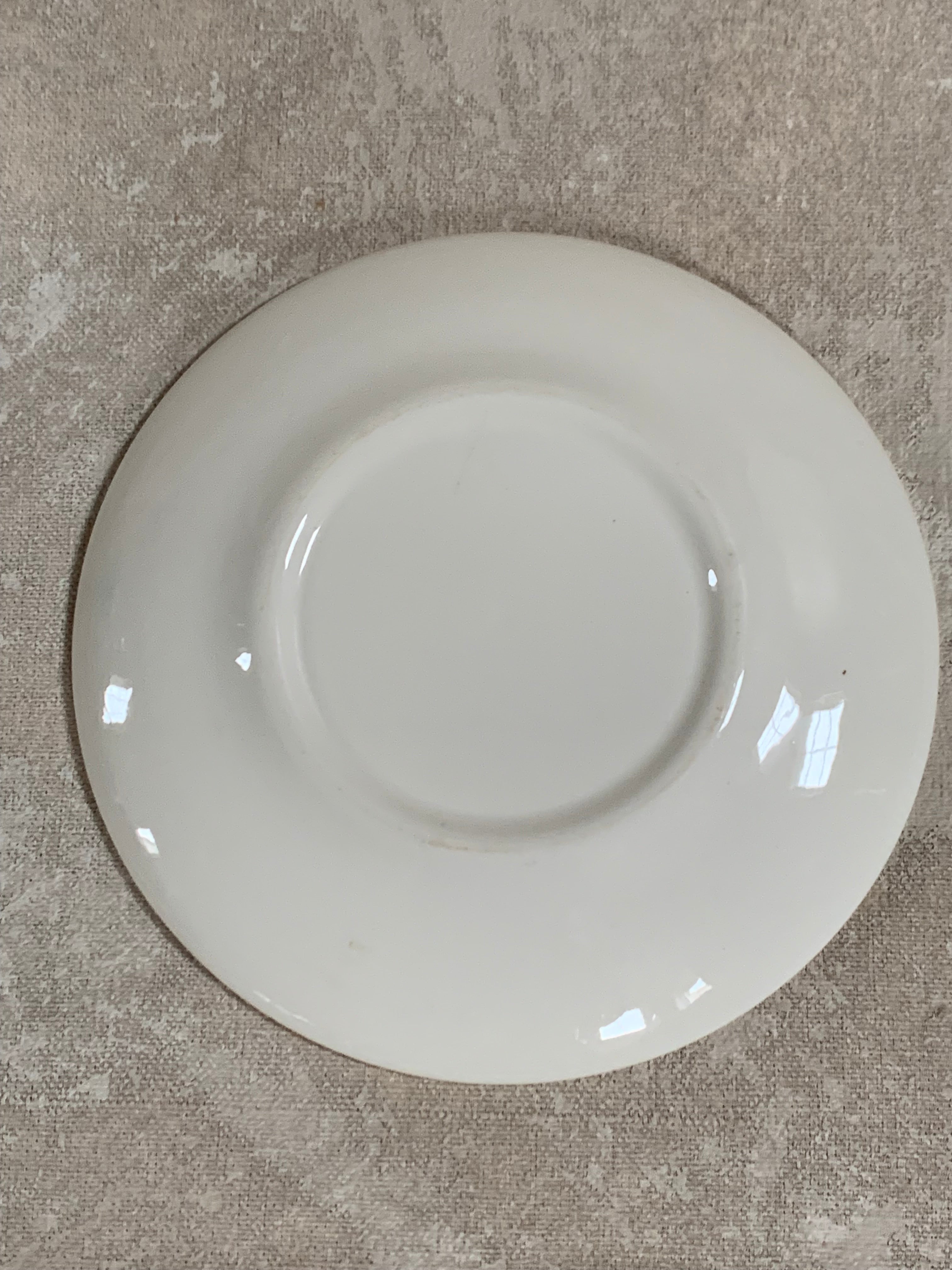 Mid-Century Folk Art Rooster Plate | Black & Mustard Gold Transfer | Pennsylvania Dutch Motif | Salad Plate | Farmhouse Decor | American Dinnerware | circa 1950s–1960s