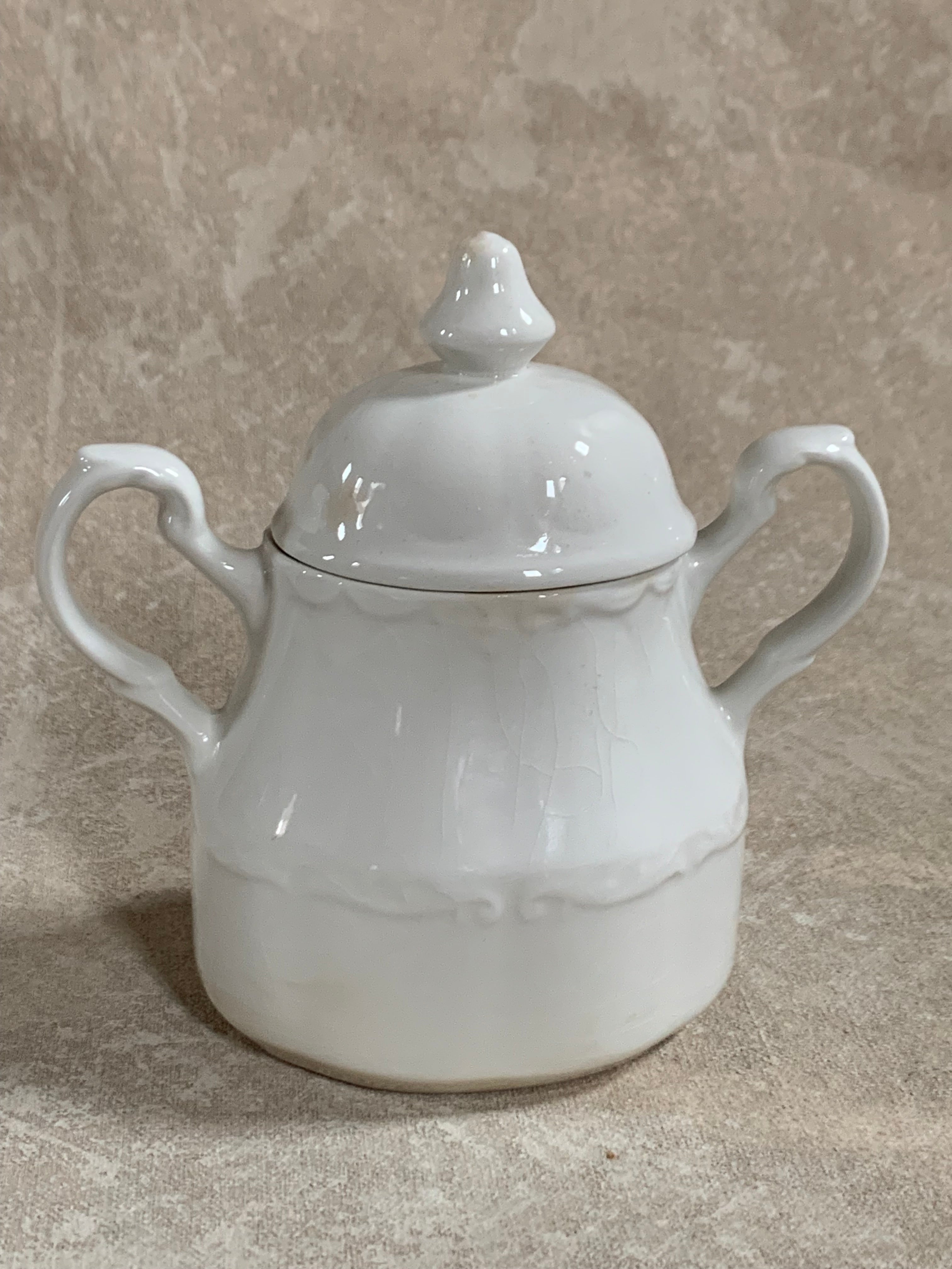 J&G Meakin Sterling Colonial Covered Sugar Bowl | English Ironstone | c. 1940s–1960s