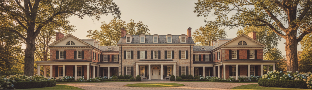 Midwestern manor exterior banner